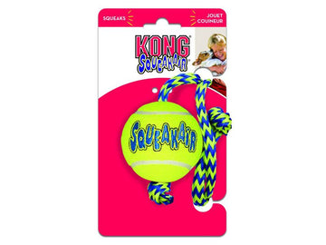 Kong Squeakair Ball with Rope