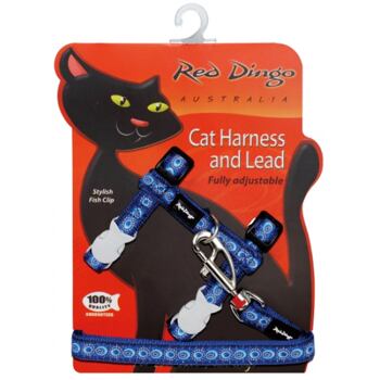 RD Cosmos Blue Cat Harness & Lead