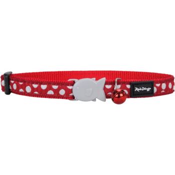 RD White Spots Red Cat Collar