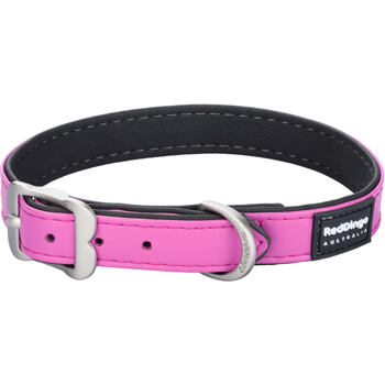 RD Elegant Veagn Leather Pink Collar