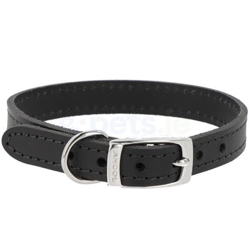 Ancol Classic Leather Black Collar