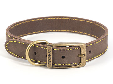 Ancol Timberwolf Leather Sable Collar