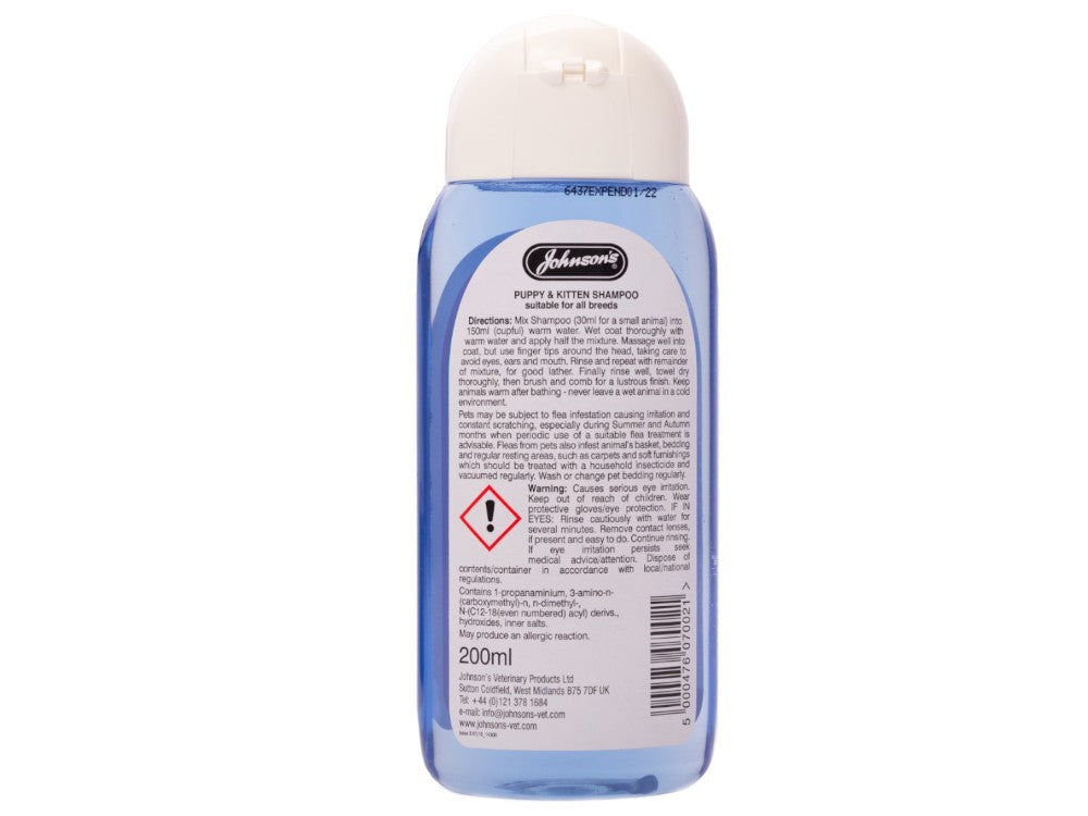 Johnsons Puppy& Kitten Shampoo 200ml