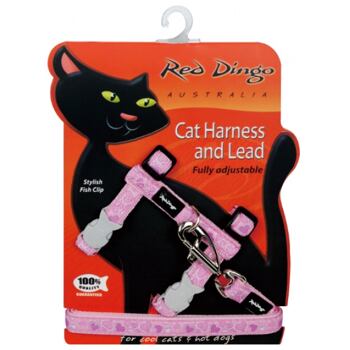 RD Breezy Love Pink Cat Harness & Lead
