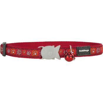 RD Paw Impressions Red Cat Collar