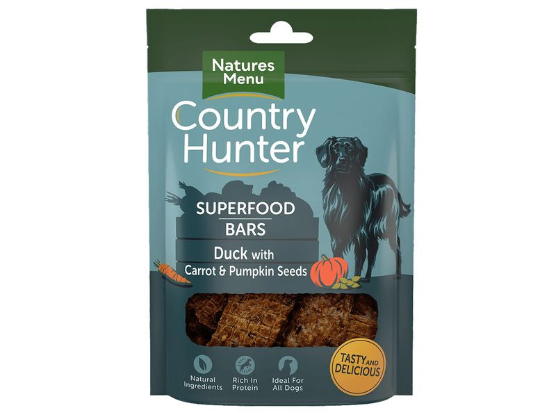 Natures Menu Country Hunter Superfood Bars Duck