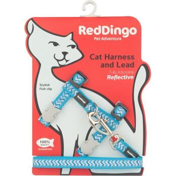 RD Cat Harness Refl. Ziggy Turquoise