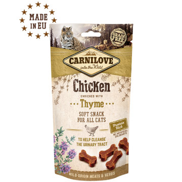 Carnilove Cat Semi Moist snack- Chicken enriched with Thyme