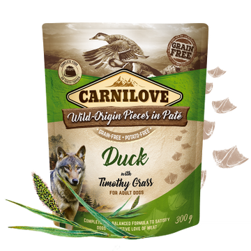 Carnilove Duck with Timothy Grass Pouch 300g