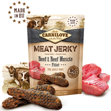 Carnilove Meat Jerky- Beef & Beef Muscle