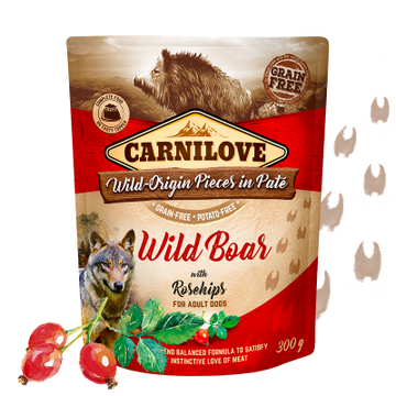 Carnilove Wild Boar with Rosehip Pouch 300g