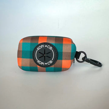 Kopi & Co Poop Bag Holder - Barking Plaid