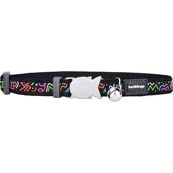 RD Cat Collar Black Squiggles