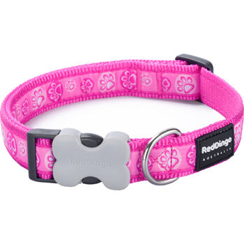 RD Paw Impressions Pink Collar